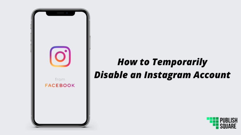 temporarily disable instagram account