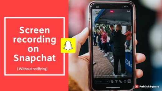 Screen recording on Snapchat